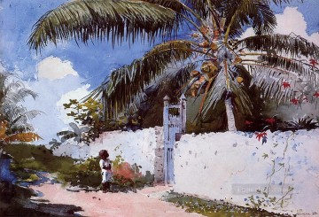 Un jardín en Nassau Pintor realista Winslow Homer Pinturas al óleo